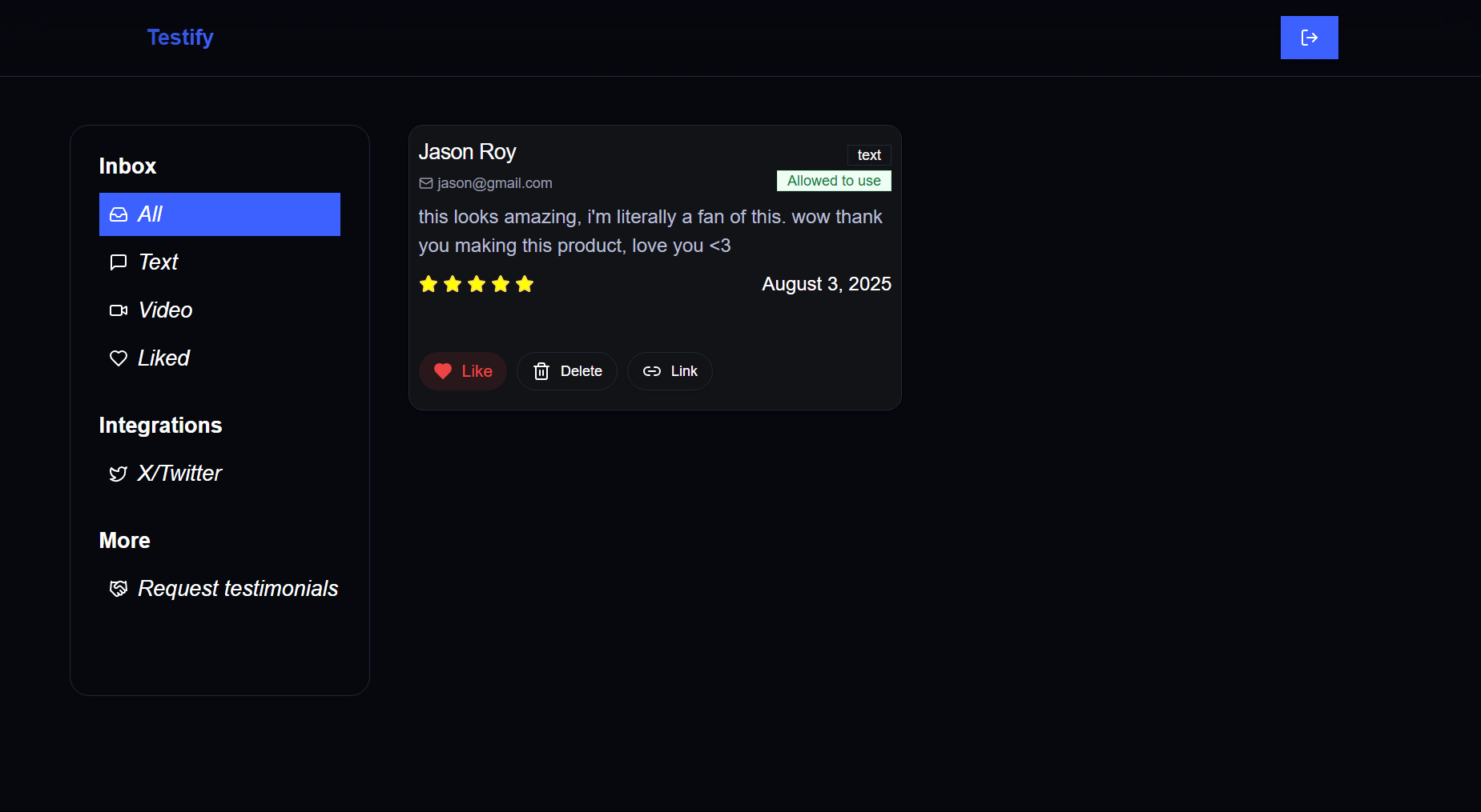 Landing page preview